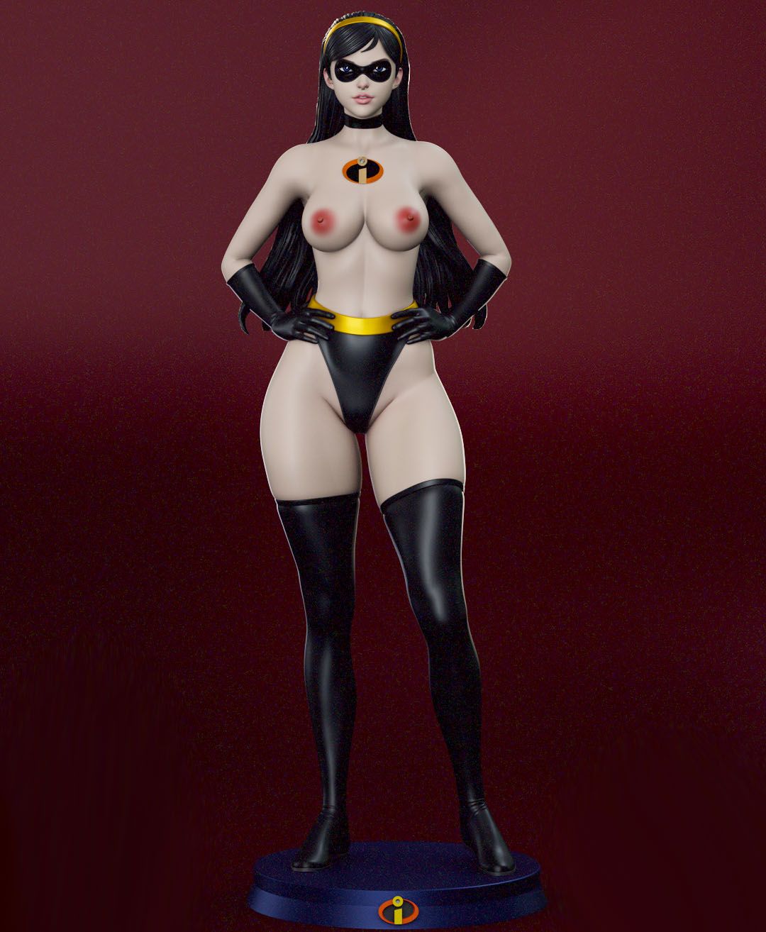 Violet Parr Statue | The Incredibles Fan Art by Shadaloo SFW,NSFW 3d printed statue,3d printed,nsfw statue,Violet Parr statue,The Incredibles statue