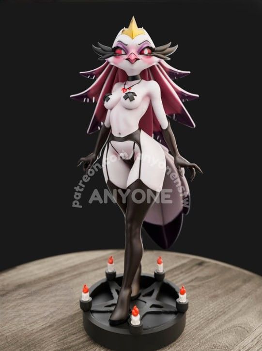 Stella Statue | Helluva Boss Fan Art by Anyonensfw SFW,NSFW,Futa 3d printed,3d printed statue,nsfw statue,futa statue,Stella Statue,Helluva Boss Statue