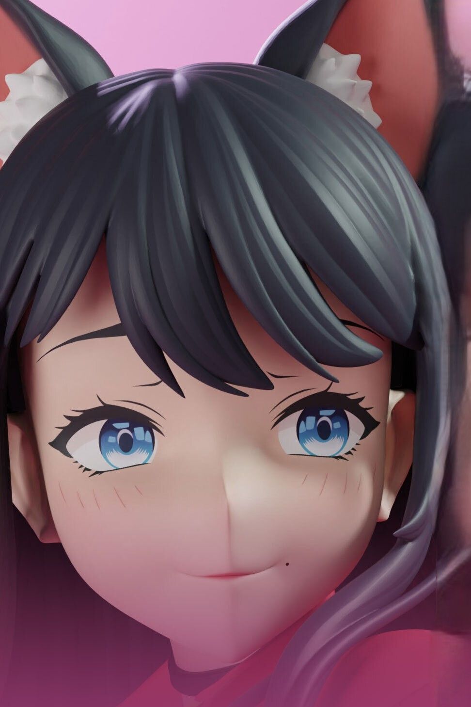 Cat Girl Cosplay Statue | Original Fan Art by KiTNo SFW,NSFW 3d printed statue,3d printed figure,nsfw statue,Original statue,Cat Girl Cosplay statue