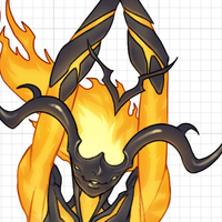 Naklejka Flame Atronach | The Elder Scrolls Naklejka winylowa SFW The Elder Scrolls,sfw sticker,Flame Atronach sticker,Skyrim stickers