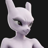 Mewtwo Statue | Pokemon Fanart von Anyonensfw SFW,NSFW,Futa 3d printed,3d printed statue,nsfw statue,futa statue,furry statue,Mewtwo Statue,Pokémon Statue,futa figurines,futanari figurines,futanari statue