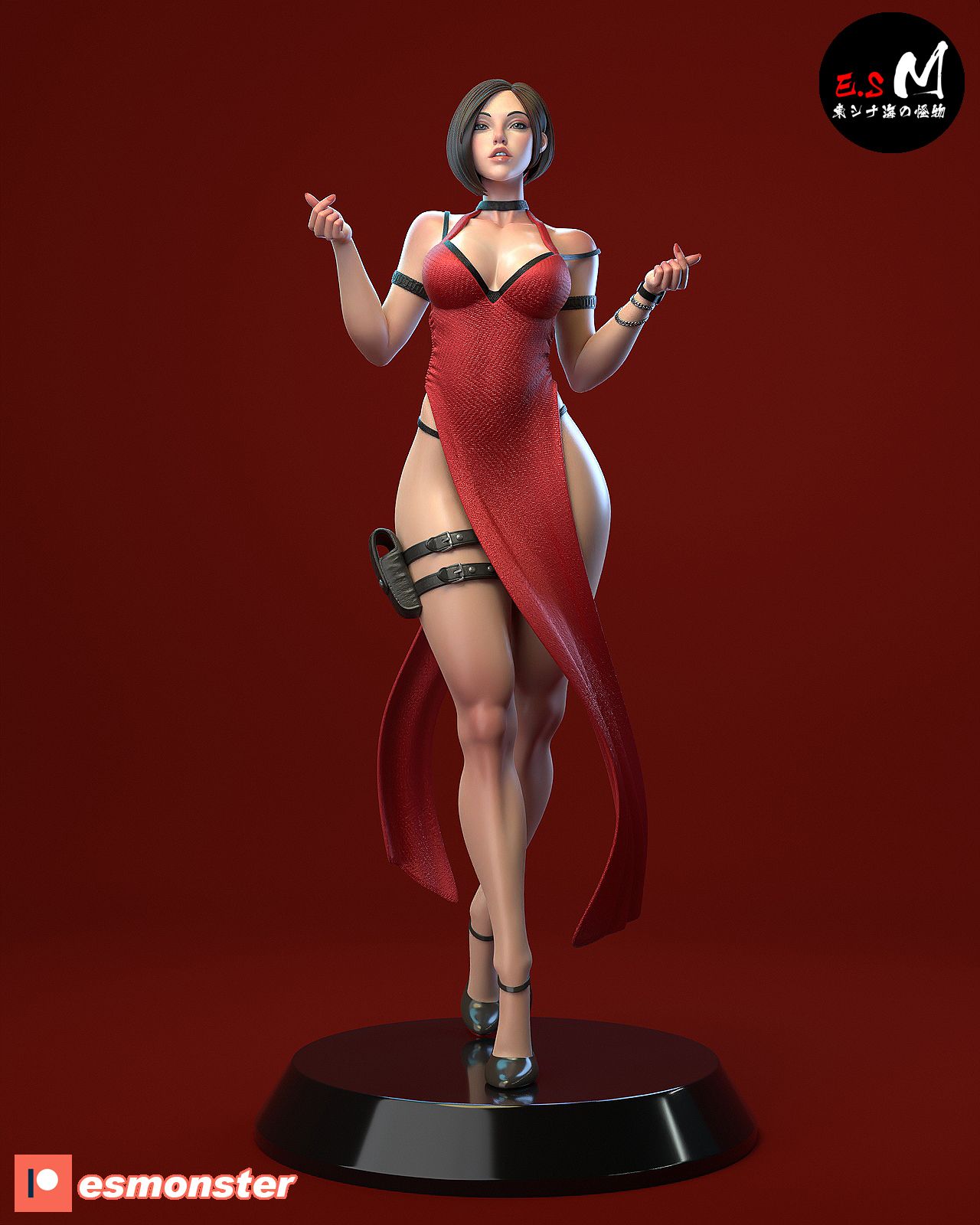 Ada Wang Statue | Resident Evil Fan Art by E.S Monster SFW,NSFW null