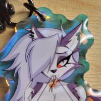 Llavero Loona Cute | Helluva Boss Llavero acrílico SFW And NSFW loona nsfw,loona keychain,furry keychain,SFW keychain,Helluva Boss,nsfw keychain