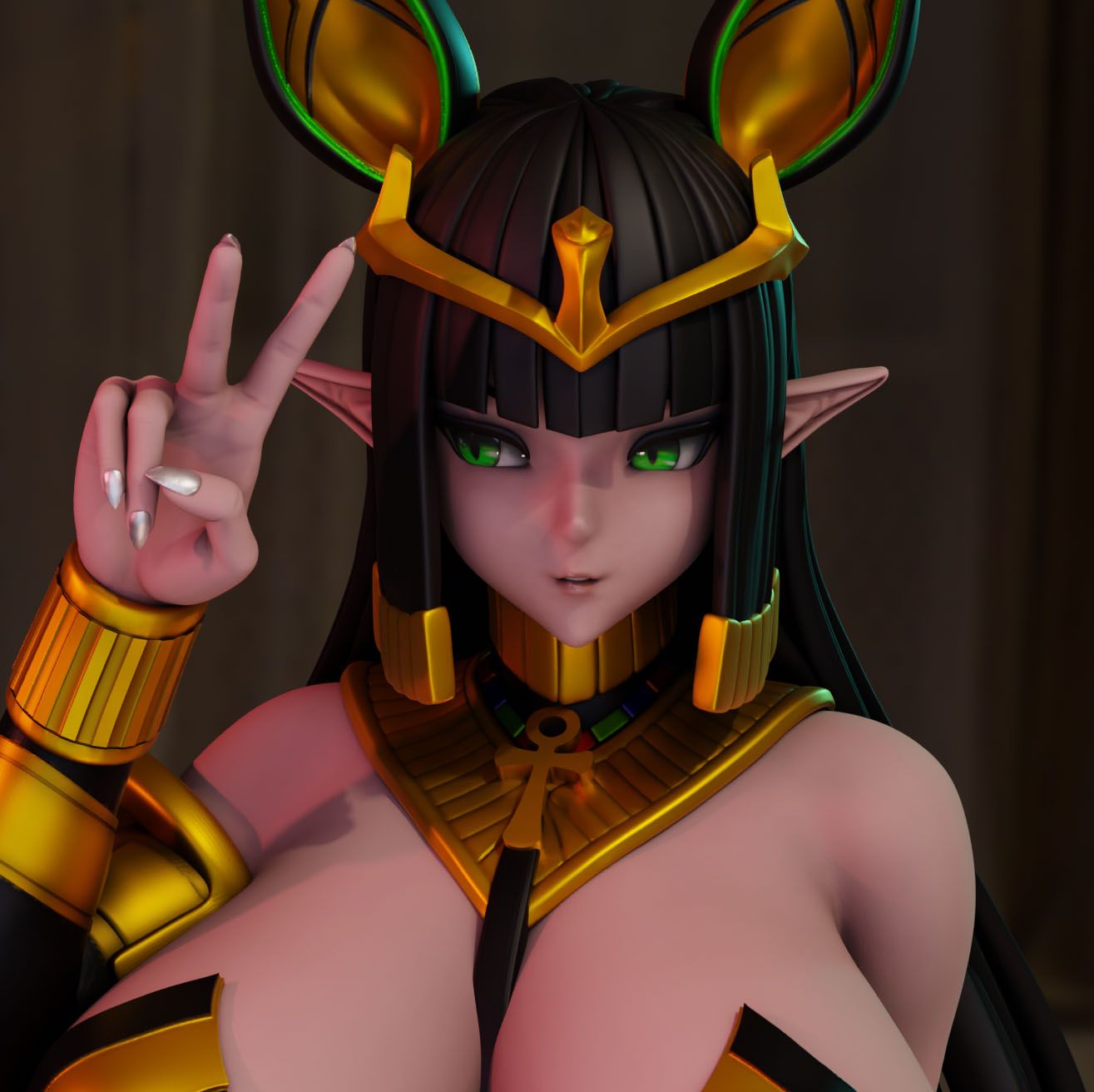 Sekhmet of Death Statue | Last Origin Fan Art by Momoji3d SFW,NSFW 3d printed statue,3d printed,nsfw statue,Sekhmet of Death statue,Last Origin statue