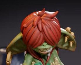 Pig Farmer Goblin Girl Miniature | DnD Fan Art by Jigglystix SFW 3d printed,miniature,dnd miniature,Pig Farmer Goblin Girl,3d printed miniature