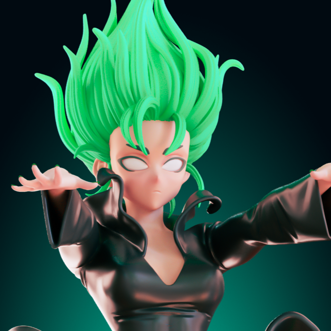 Tatsumaki Statue | One-Punch Man Fan Art by Officer Rhu SFW,NSFW,Futa 3d printed statue,3d printed,nsfw statue,futa statue,Tatsumaki statue,One-Punch Man statue