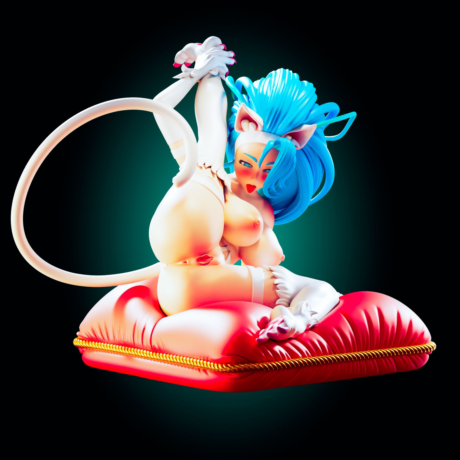 Felicia Stacked Statue | Darkstalkers Fan Art by Officer Rhu image