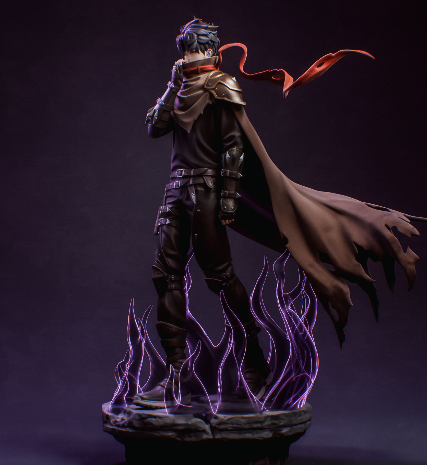 Sung Jin-Woo Statue | Solo Leveling Fan Art by Bulkamancer SFW 3d printed statue,3d printed,Sung Jin-Woo Statue,3d printed figure,Solo Leveling statue