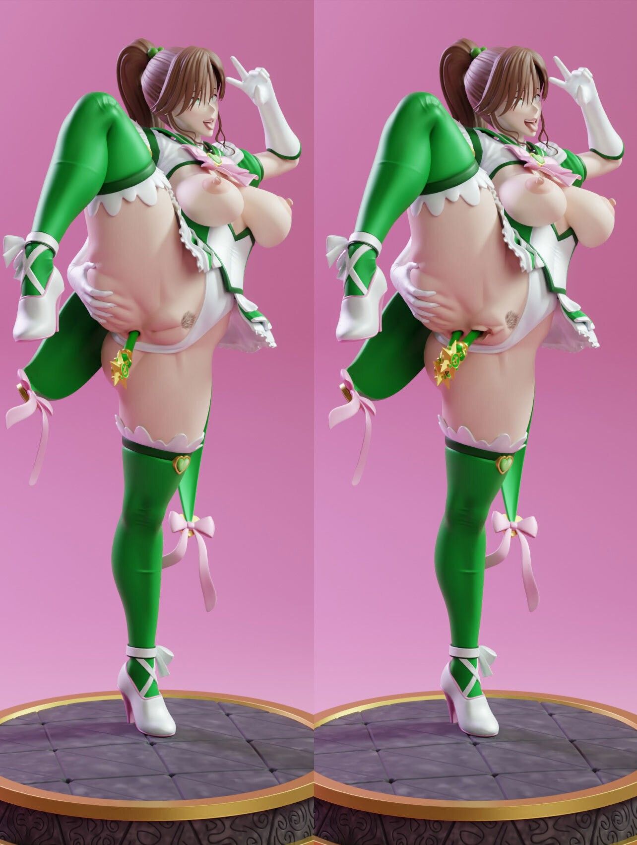 Sailor Jupiter Statue | Sailor Moon Fan Art by KiTNo SFW,NSFW 3d printed statue,3d printed figure,nsfw statue,Sailor Moon statue,Sailor Jupiter statue