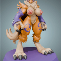 Figura Renamon | Digimon Fanart autorstwa Heraldo Sculpt SFW,NSFW 3d printed statue,3d printed,Renamon Statue,Digimon Statue,furry statue,nsfw statue