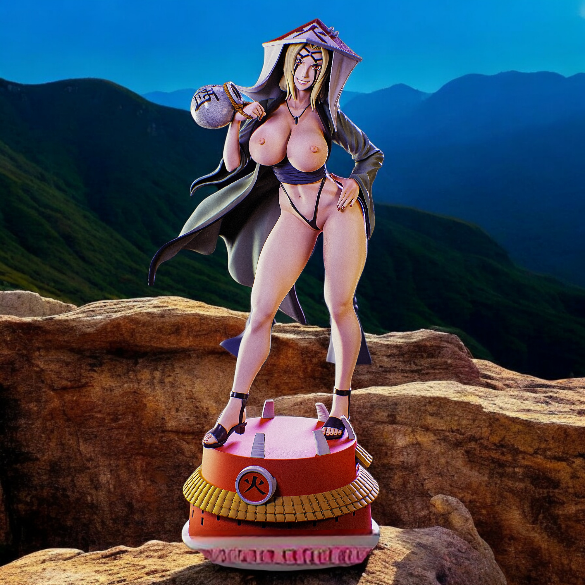 Tsunade Statue | Naruto Fan Art by PEACHFIGURE image