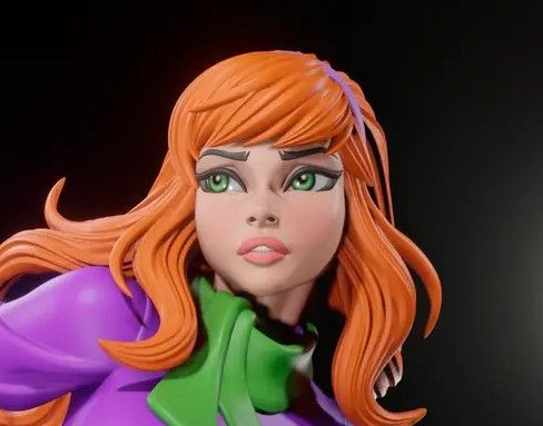Daphne Blake Statue | Scooby-Doo Fan Art by Digital Dark SFW,NSFW,Futa 3d printed statue,3d printed,nsfw statue,futa statue,Daphne Blake Statue,Scooby-Doo Statue