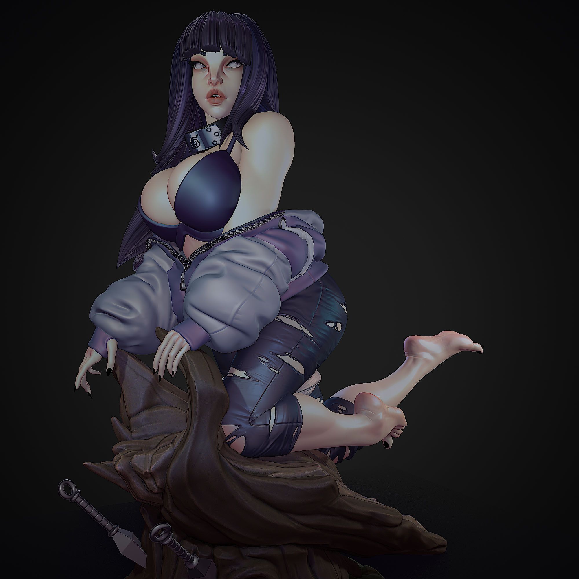 Hinata Statue | Naruto Fanart von PearForceOne SFW,NSFW 3d printed,3d printed statue,Hinata Statue,Naruto statue,nsfw statue,3d printed figure