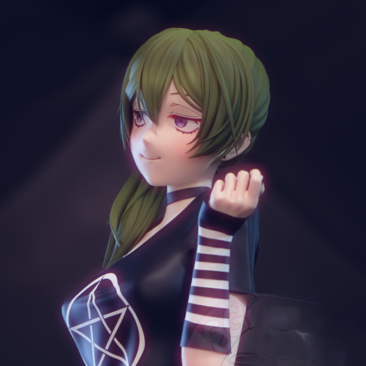 Goth Ubel Statue | Frieren: Beyond Journey's End Fan Art by EggmaStudios SFW,NSFW 3d printed statue,3d printed,3d printed figure,Frieren: Beyond Journey's End Statue,Goth Ubel Statue,nsfw statue