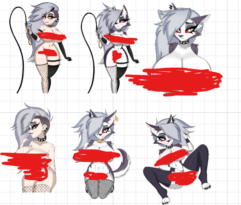 Loona Pack Sticker | Helluva Boss Vinyl Sticker SFW,NSFW null
