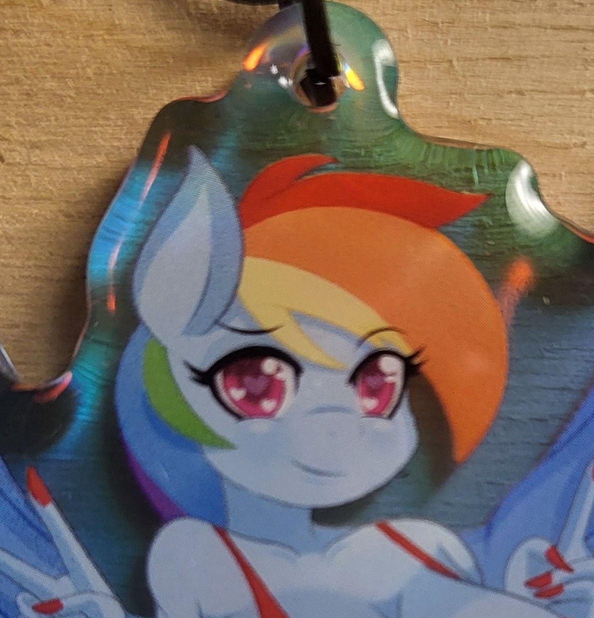 Rainbow Dash Peace Signal Furry Keychain | My Little Pony Acrylic Keychain SFW And NSFW My Little Pony,Rainbow Dash Keychain,furry keychain,nsfw keychain