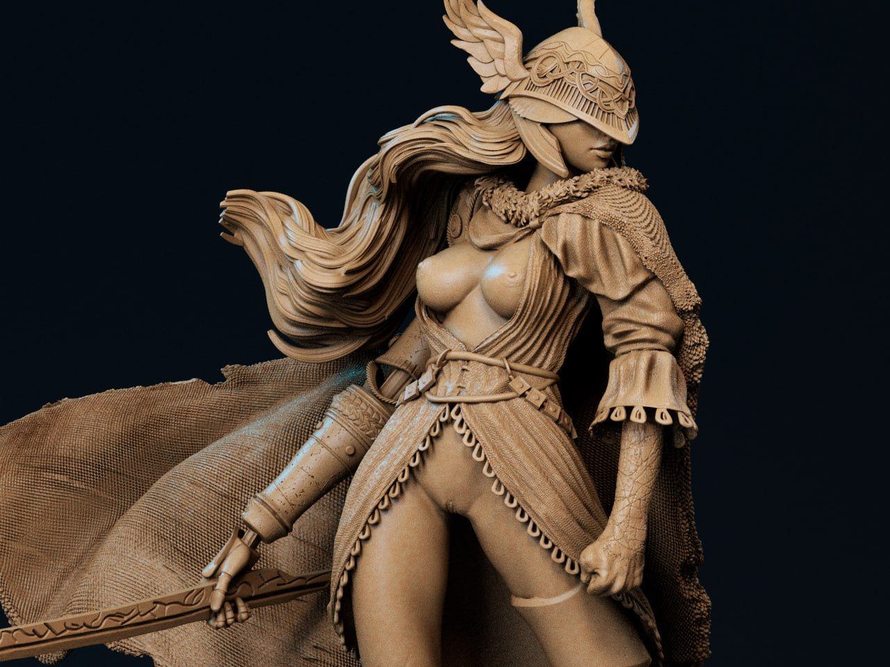 Malenia Statue | Elden Ring Fan Art by CA3dART SFW,NSFW null