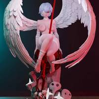 Estatua Rei Ayanami | Evangelion Fan art por Momoji3d SFW,NSFW 3d printed,3d printed statue,nsfw statue,Rei Ayanami statue,Evangelion statue