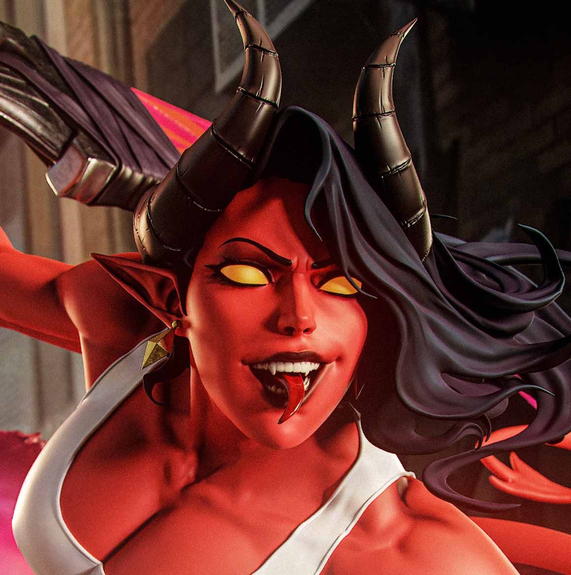 Malevola Statue | Dispatch Fan Art by Gatsu SFW,NSFW,Futa 3d printed statue,3d printed,nsfw statue,futa statue,Malevola Statue,Dispatch statue,futa figurines,futanari figurines,futanari statue