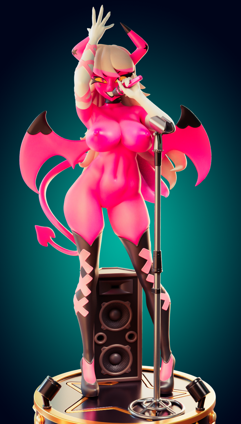 Verosika Mayday Statue | Helluva Boss Fan Art by Officer Rhu SFW,NSFW,Futa 3d printed statue,3d printed,futa statue,futa figurines,futanari figurines,futanari statue,nsfw statue,Verosika MaydayStatue,Helluva Boss Statue