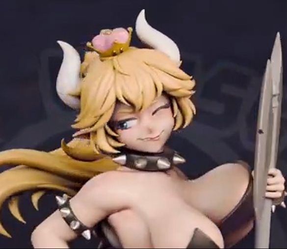 Bowsette Statue | Super Mario Fan Art by Jigglystix SFW,NSFW,Futa 3d printed statue,3d printed,nsfw statue,3d printed figure,futa statue,Bowsette Statue,Super Mario Statue,futa figurines,futanari figurines,futanari statue