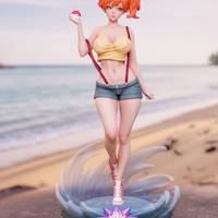 Estatua Misty | Pokemon Fan art por Momoji3d SFW,NSFW 3d printed statue,3d printed,nsfw statue,pokemon statue,Misty statue