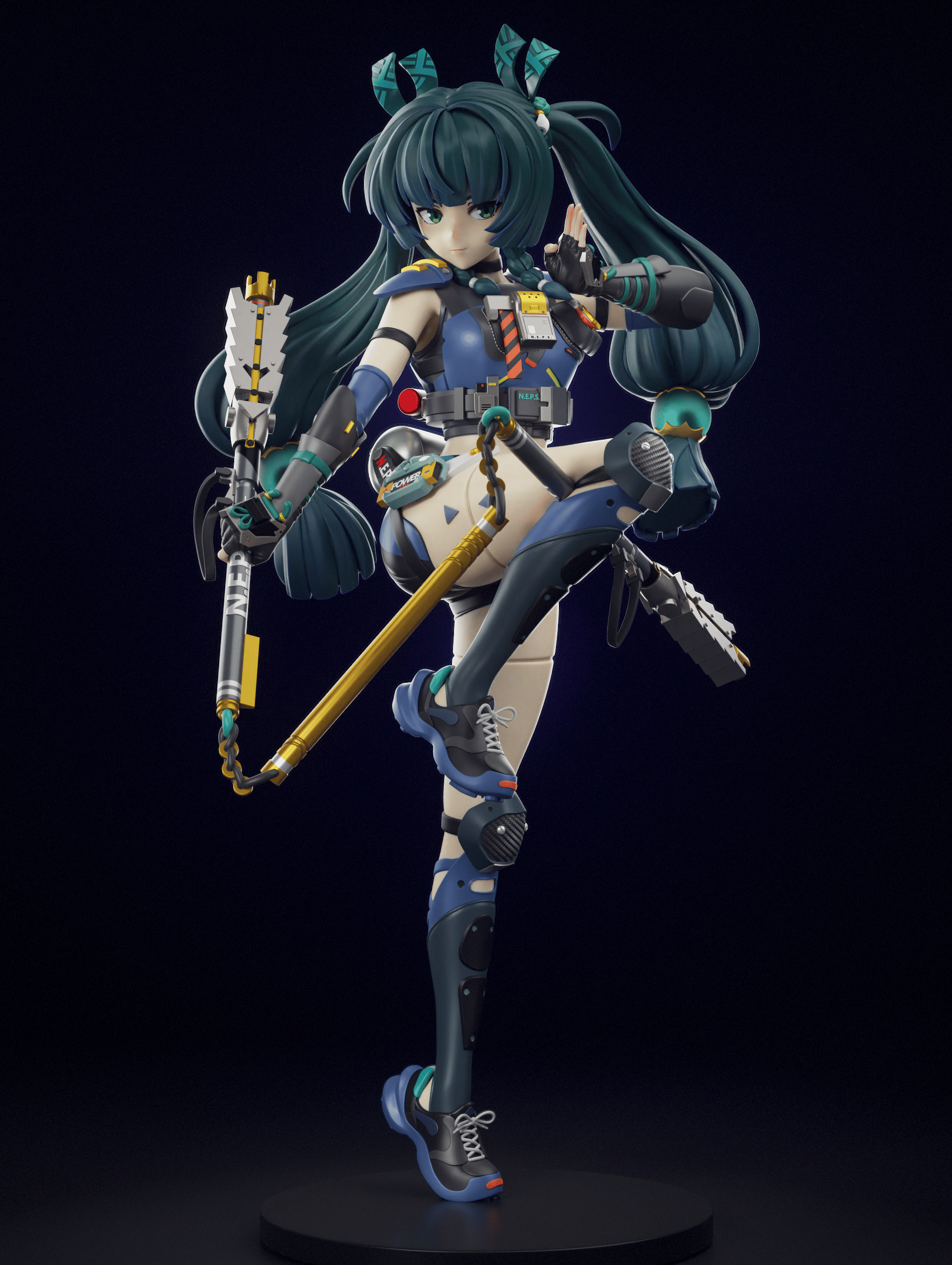 Qingyi Statue | Zenless Zone Zero Fan Art by Tenshi Figures SFW 3d printed statue,Zenless Zone Zero,3d printed,Qingyi Statue,3d printed figure