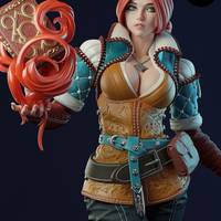 Estatua Triss Merigold | The Witcher Fan art por E.S Monster SFW,NSFW 3d printed statue,3d printed,nsfw statue,3d printed figure,Triss Merigold Statue,The Witcher Statue