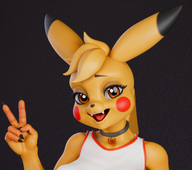 Pikachu Statue | Pokemon Fan Art by mowmaw NSFW,Futa 3d printed,Pikachu Statue,futa statue,pokemon statue,furry statue,nsfw statue