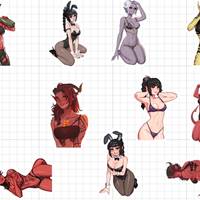 Adesivo BG3 Mega Pack | Baldur's Gate 3 Adesivo in vinile SFW,NSFW Baldur's Gate 3 sticker,Baldur's Gate 3 nsfw,nsfw sticker,Shadowheart sticker,Karlach sticker,Minthara sticker