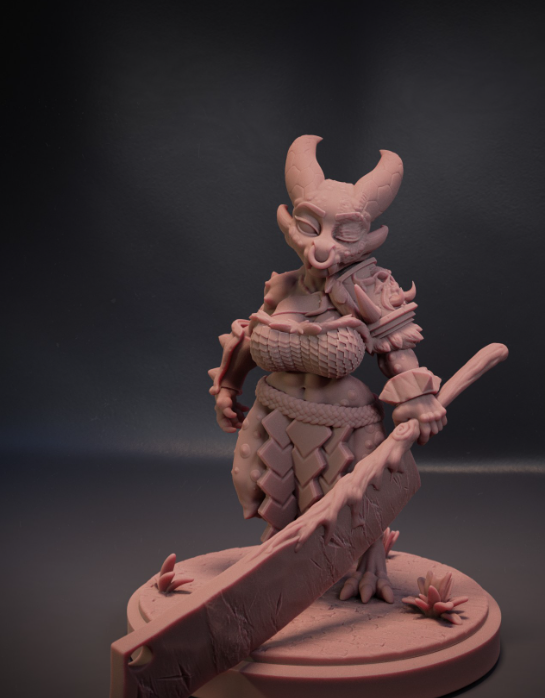 Forlorn Ramshackle Kobold Miniature | DnD Fan Art by Jigglystix SFW,NSFW 3d printed,miniature,dnd miniature,Forlorn Ramshackle Kobold,3d printed miniature,nsfw miniature