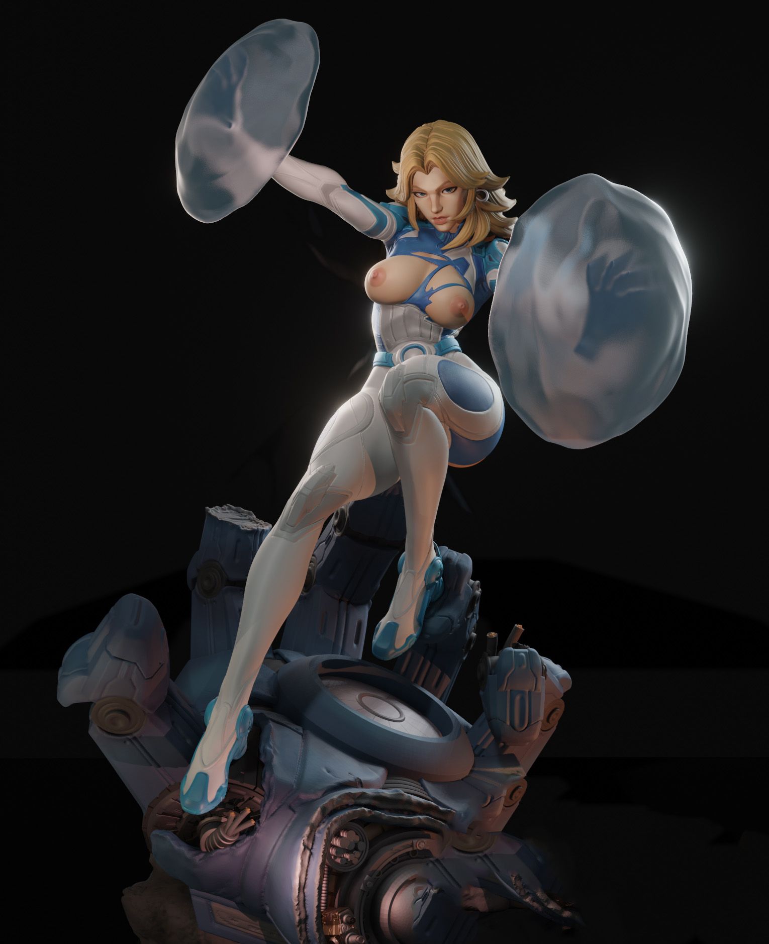Sue Storm Statue | Marvel Fan Art by Freyas Fantasys SFW,NSFW,Futa 3d printed statue,3d printed,3d printed figure,Sue Storm Statue,Marvel Statue,nsfw statue,futa figurines,futanari figurines,futanari statue,futa statue