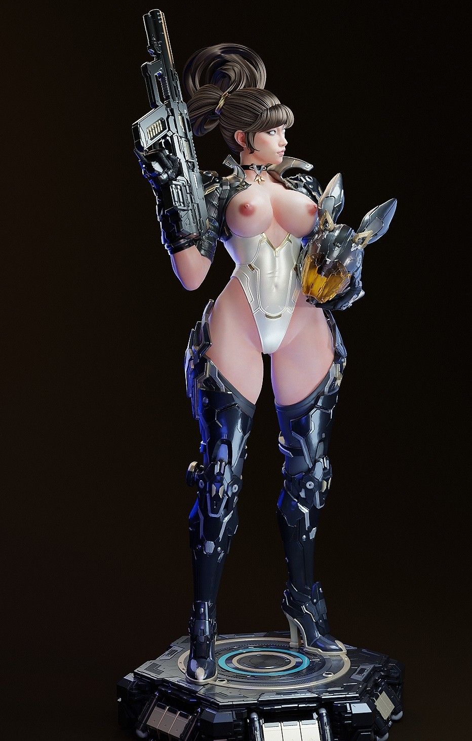Ultimate Bunny Statue | The First Descendant Fan Art by E.S Monster SFW,NSFW 3d printed statue,3d printed,Ultimate Bunny  statue,nsfw statue,3d printed figure,The First Descendant statue