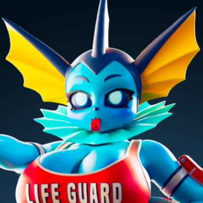 Vaporeon Bay Watch Statue | Pokémon Fan Art by Officer Rhu SFW,NSFW,Futa 3d printed,Vaporeon Bay Watch statue,futa statue,pokemon statue,furry statue,nsfw statue