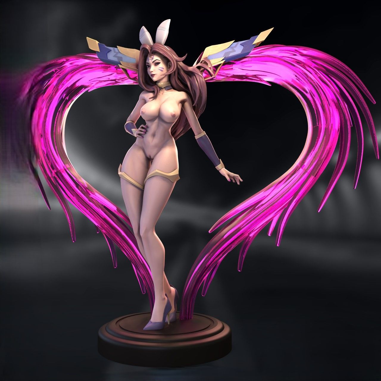 KaiSa Bunny Statue | League of Legends Fan Art by Azerama SFW,NSFW 3d printed,3d printed statue,nsfw statue,KaiSa Bunny statue,league of legends statue