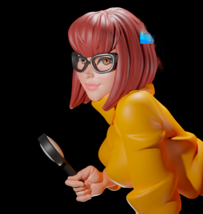 Velma Statue | Scooby-Doo Fan Art by Digital Dark SFW,NSFW,Futa 3d printed statue,3d printed,nsfw statue,3d printed figure,Velma Statue,Scooby-Doo Statue,futa statue