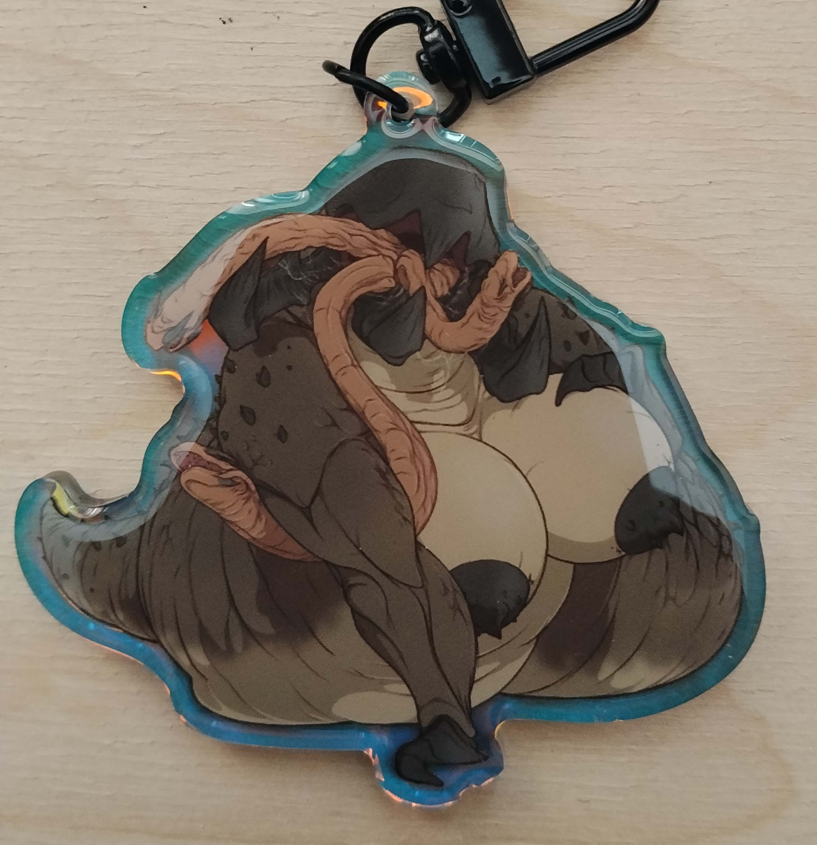 Graboid NSFW Furry Girl Keychain | Tremors Acrylic Keychain NSFW Graboid keychain,furry keychain,Tremors keychain,nsfw keychain