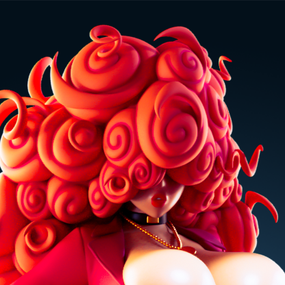 Sara Bellum Ultra Thicc Statue | Powerpuff Girls Fan Art by Officer Rhu SFW,NSFW,Futa 3d printed,Sara Bellum statue,futa statue,Powerpuff Girls statue,furry statue,nsfw statue