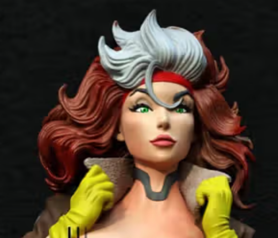 Rouge Statue | X-Men Fan Art by Exclusive3dprints SFW,NSFW 3d printed statue,3d printed,nsfw statue,3d printed figure,Rouge statue,X-Men statue