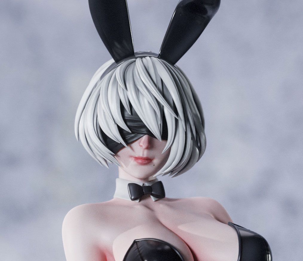 2B NieR Bunny Suit Statue | NieR: Automata Fan Art by Gatsu SFW,NSFW,Futa 3d printed statue,3d printed,nsfw statue,futa statue,2B NieR Statue,NieR: Automata statue,futa figurines,futanari figurines,futanari statue