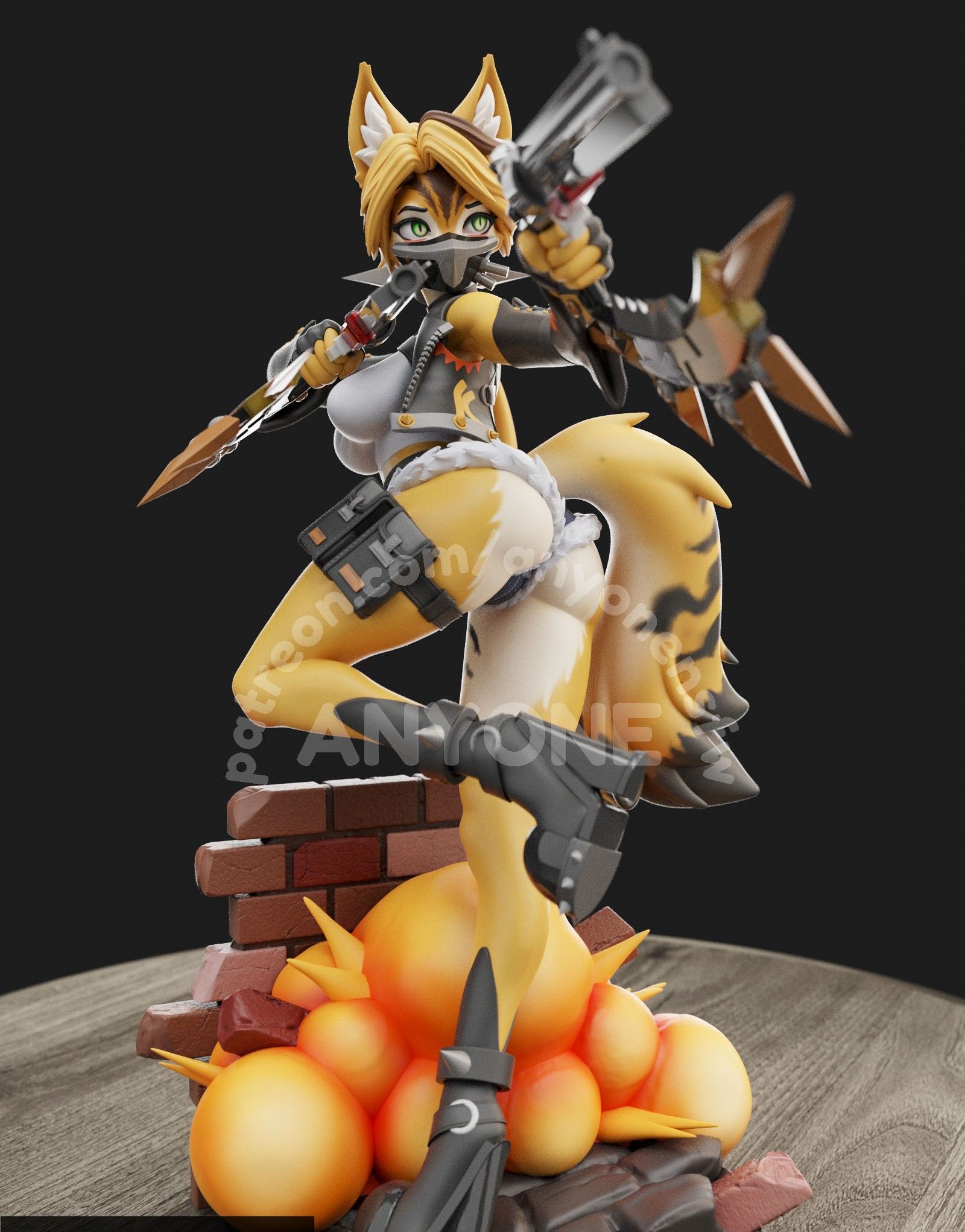 Estatua Pulchra Furry | Zenless Zone Zero Fan Art por Anyonensfw SFW,NSFW,Futa 3d printed statue,3d printed,nsfw statue,3d printed figure,Pulchra Statue,furry statue,Zenless Zone Zero Statue,futa statue,futa figurines,futanari statue,futanari figurines