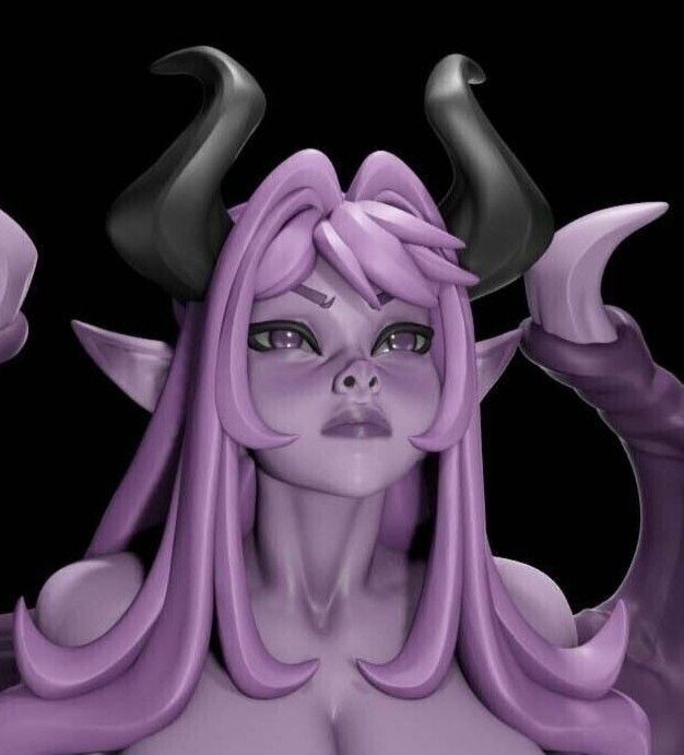 Waifu Gargoyle Statue | DnD Fan Art by Digital Dark NSFW,Futa 3d printed statue,3d printed,nsfw statue,futa statue,3d printed figure,Waifu Gargoyle Statue