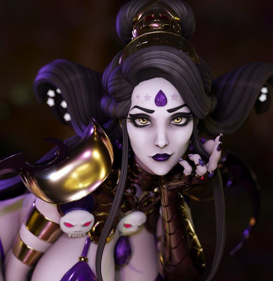Nyx Statue | Hades Fan Art by Momoji3d SFW,NSFW 3d printed,3d printed statue,nsfw statue,Nyx statue,Hades statue