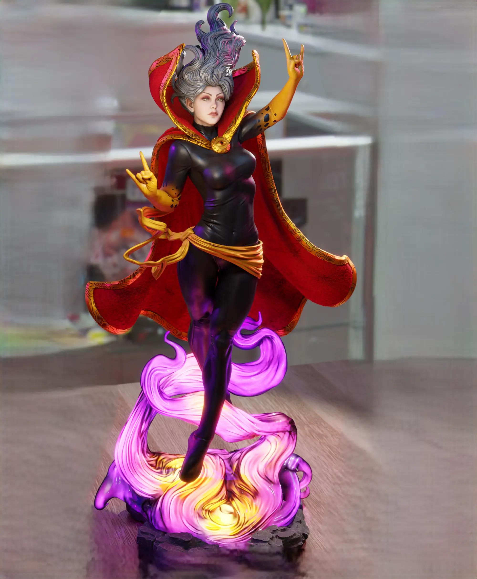 Clea Sorceress Statue | Marvel Fan Art by 3Dmoonn SFW 3d printed,3d printed statue,Clea Sorceress Statue,Marvel statue