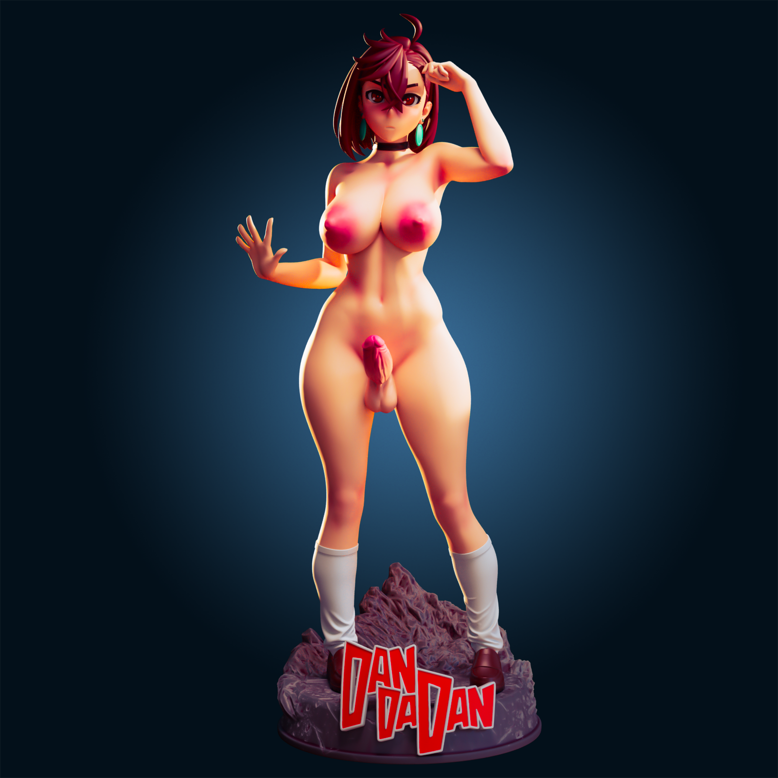 Momo Ayase Statue | Dandadan Fan Art by Officer Rhu SFW,NSFW,Futa 3d printed,Momo Ayase statue,futa statue,Dandadan statue,nsfw statue