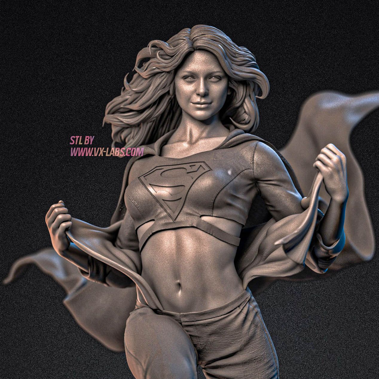 Supergirl Statue | DC Fan Art by VX-Labs