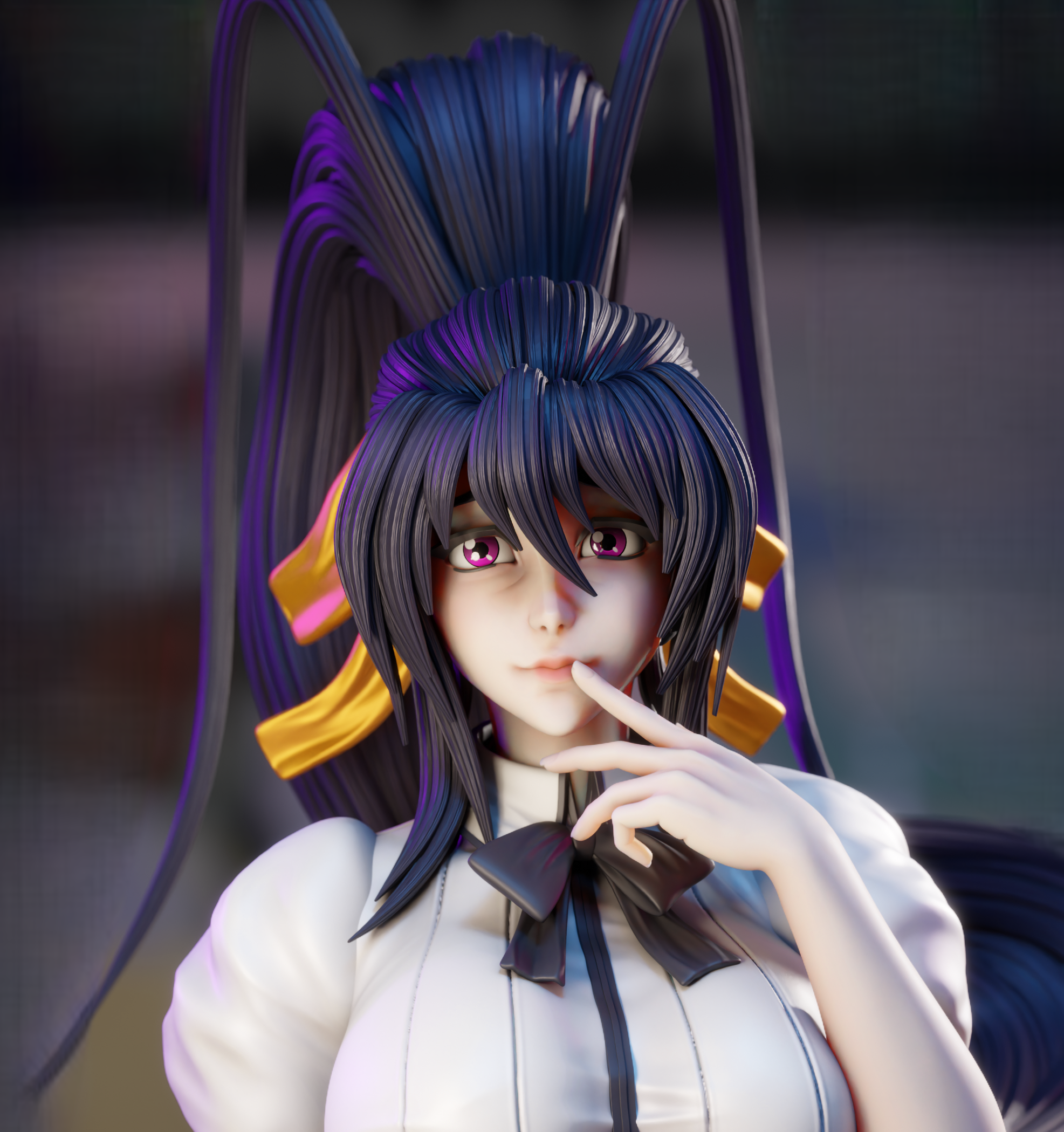 Akeno Himejima Statue | High School DxD Fan Art by 3Dmoonn SFW,NSFW 3d printed,3d printed statue,Akeno Himejima Statue,High School DxD statue,nsfw statue