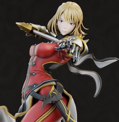 Cha Hae Statue | Solo Leveling Fan Art by Neko Figurines SFW 3d printed statue,Solo leveling statue,3d printed,Cha Hae Statue