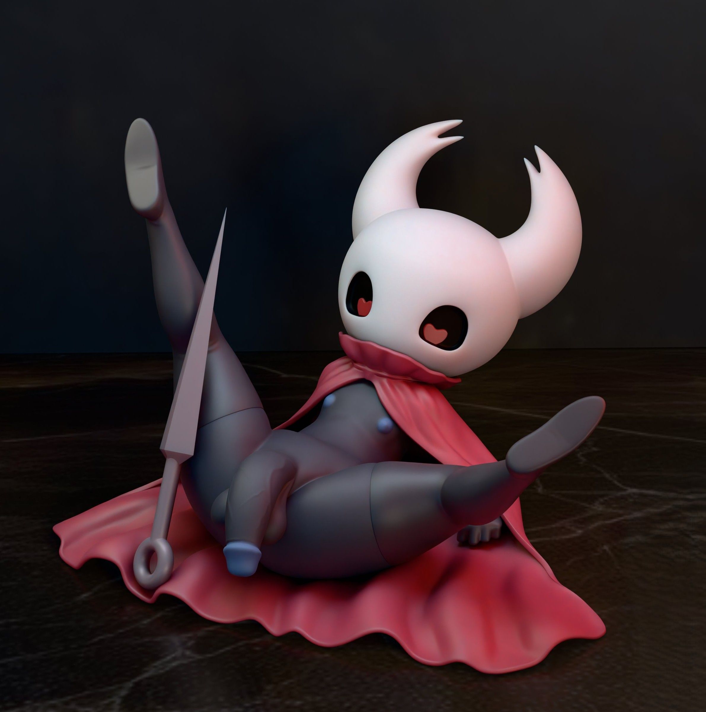 Hornet Statue | Hollow Knight Fan Art by Rayder_R NSFW,Futa 3d printed statue,3d printed,Hornet Statue,Hollow Knight Statue,nsfw statue,futa statue