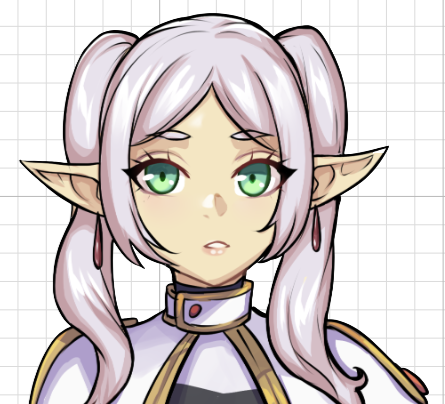 Frieren Stripgame Sticker | Frieren: Beyond Journey's End Vinyl Sticker SFW,NSFW sfw sticker,Frieren Stripgame sticker,nsfw sticker,Frieren: Beyond Journey's stickers,anime girl sticker